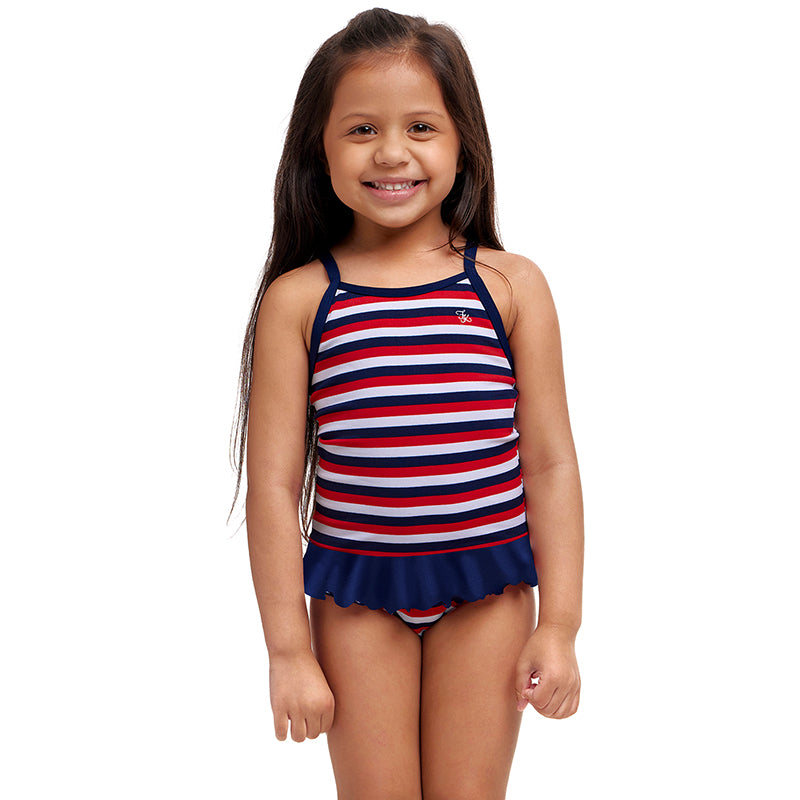 Funkita - Riviera - Toddler Girls Eco Belted Frill One Piece