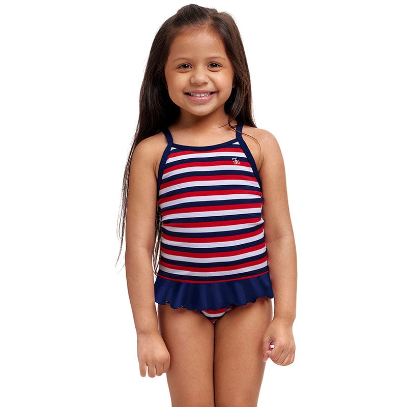Funkita - Riviera - Toddler Girls Eco Belted Frill One Piece
