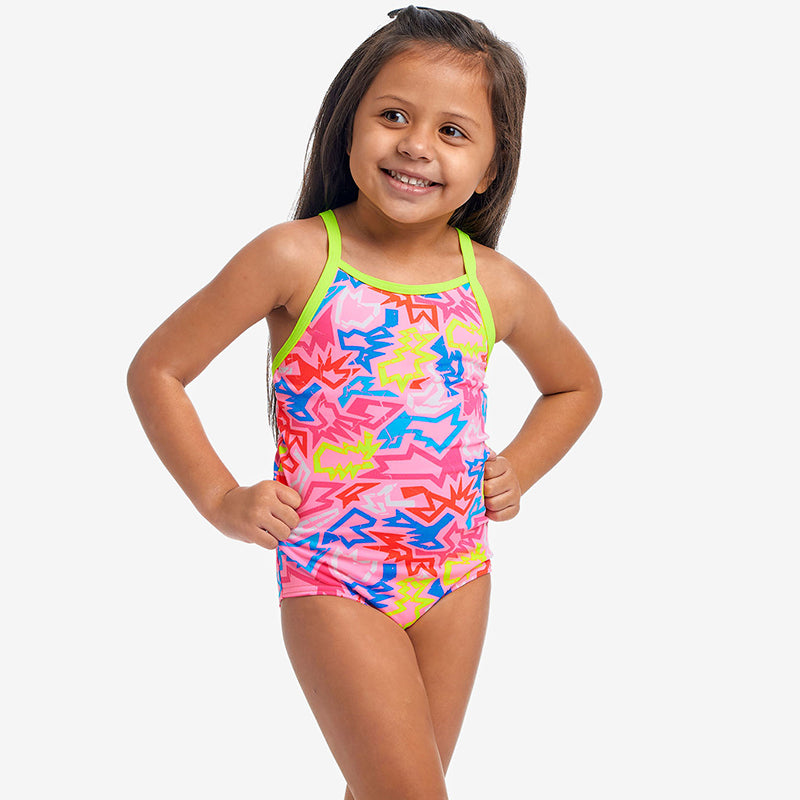 Funkita - Rock Star - Toddler Girls Eco Printed One Piece