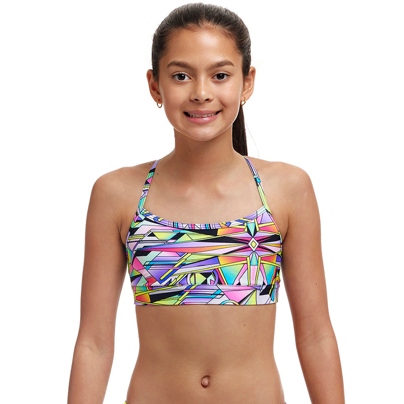Funkita - Scissor Kick - Girls Eco Swim Crop Top
