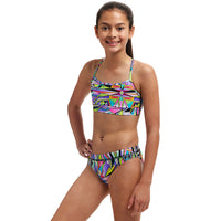 Funkita - Scissor Kick - Girls Eco Swim Crop Top