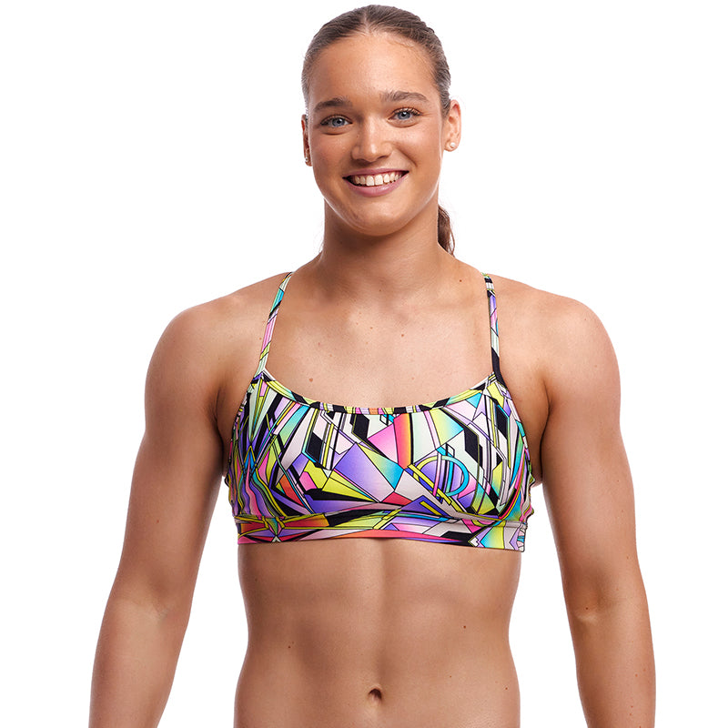 Funkita - Scissor Kick - Ladies Eco Swim Crop Top