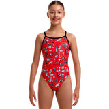 Funkita - Scribbles - Girls Eco Single Strap One Piece