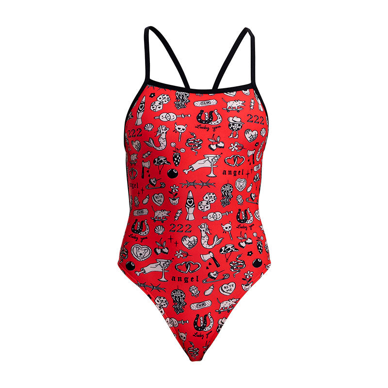 Funkita - Scribbles - Ladies Eco Single Strength One Piece