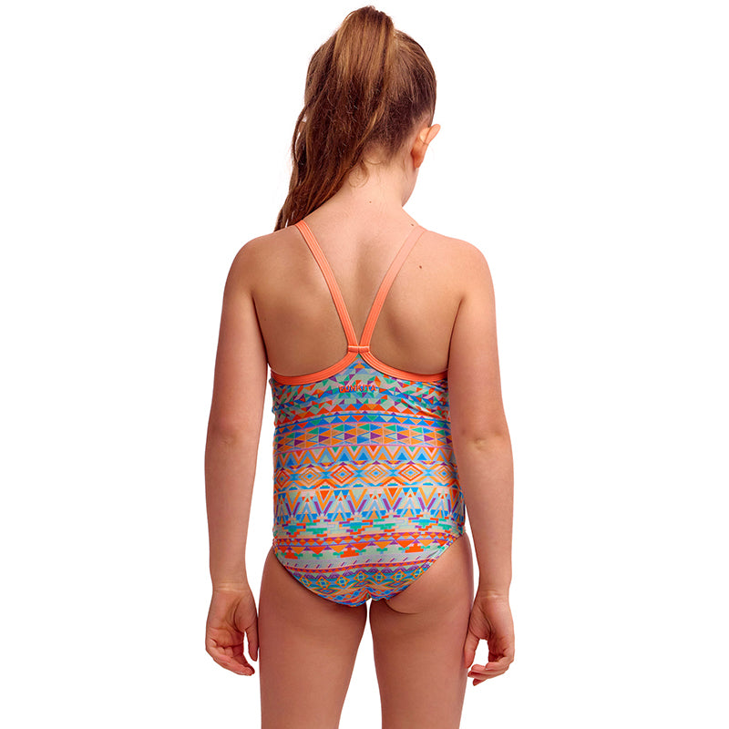 Funkita - Ship Shape - Toddler Girls Eco Printed One Piece