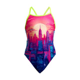 Funkita - Skyline Drive - Girls Eco Single Strap One Piece