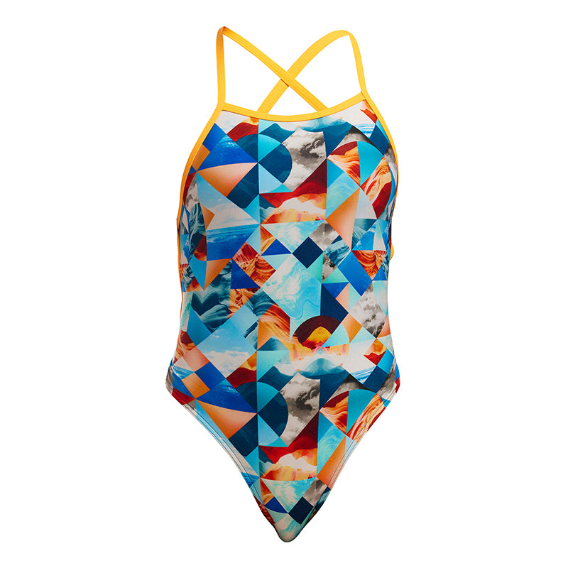 Funkita - Smashed Wave - Girls Eco Strapped In One Piece