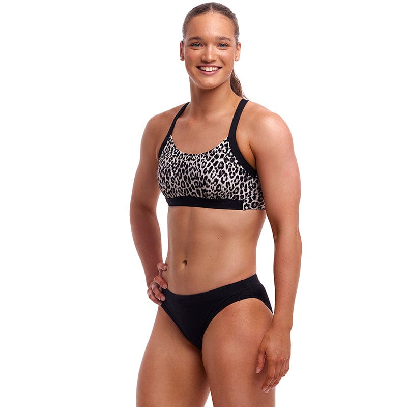 Funkita - Snow White - Ladies Eco Hold Steady Crop Top