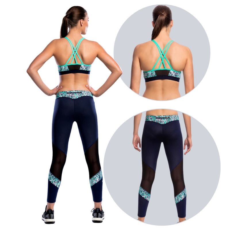 Funkita - So Vane Bondage Crop Top & A Bit Vane Meshed Up 7/8 Tight