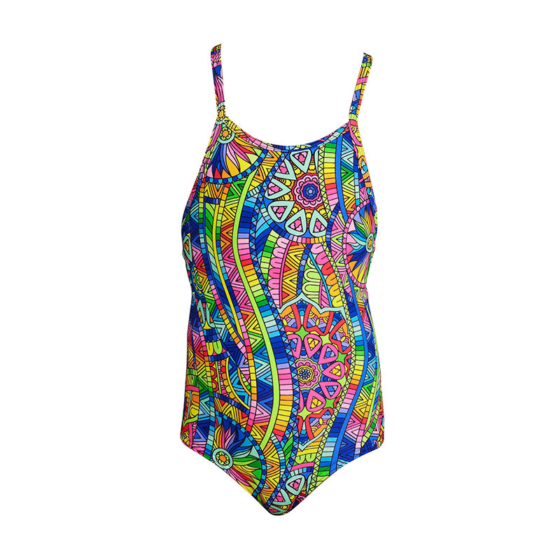 Funkita - Spin The Bottle - Toddler Girls Printed One Piece