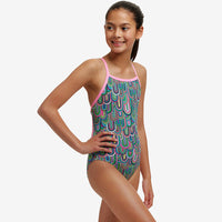 Funkita - Spring Flight - Girls Eco Tie Me Tight One Piece