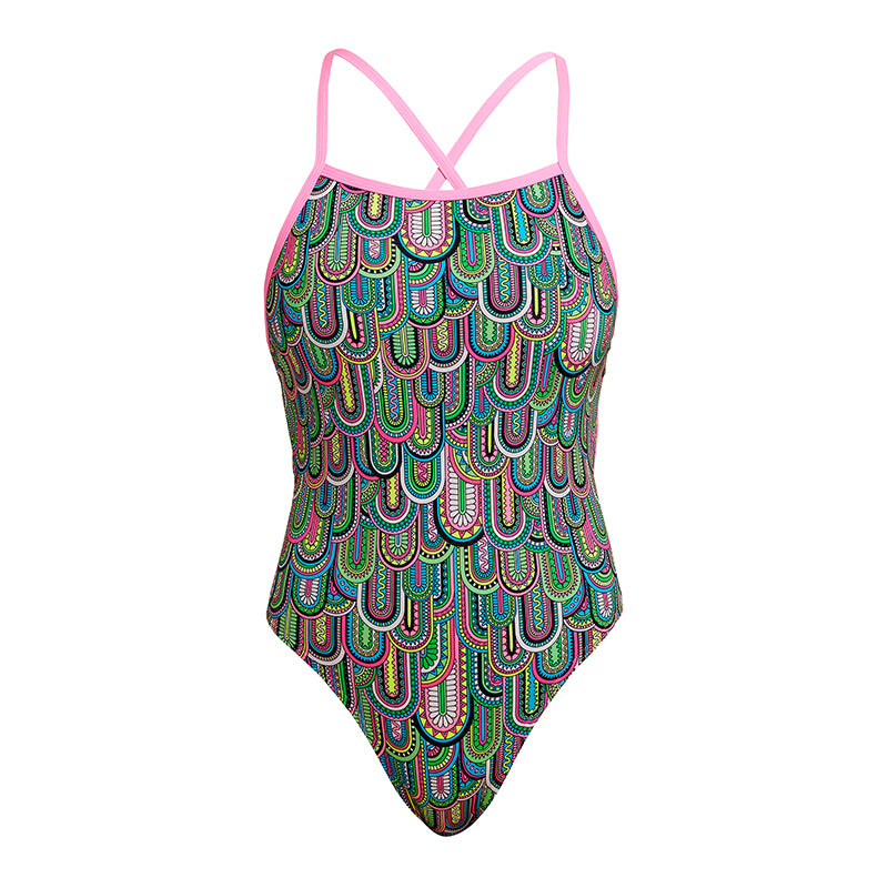 Funkita - Spring Flight - Ladies Eco Tie Me Tight One Piece