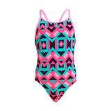 Funkita - Square Stare - Girls Diamond Back One Piece