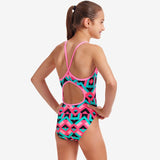 Funkita - Square Stare - Girls Diamond Back One Piece