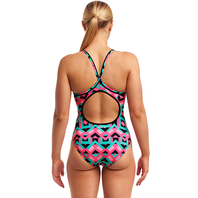 Funkita - Square Stare - Ladies Diamond Back One Piece