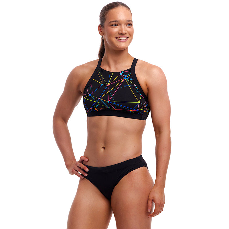 Funkita - Star Sign - Ladies Eco Hi Light Swim Top