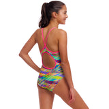Funkita - Static Stack - Girls Eco Diamond Back One Piece