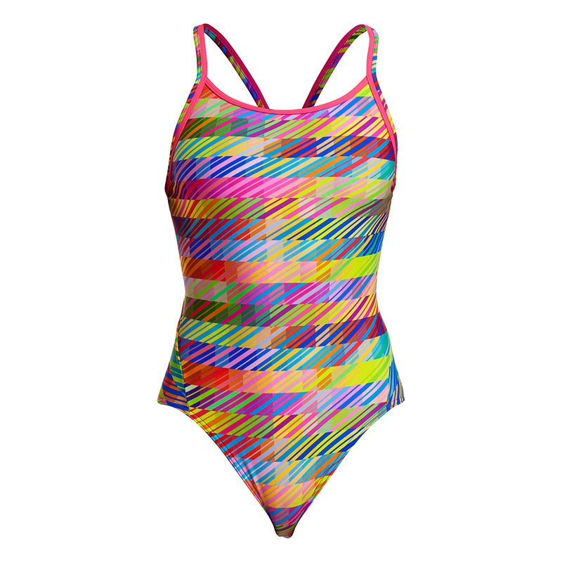 Funkita - Static Stack - Ladies Eco Diamond Back One Piece