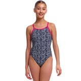 Funkita - Stickler - Girls Eco Diamond Back One Piece
