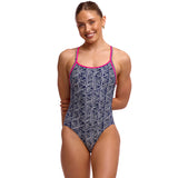 Funkita - Stickler - Ladies Eco Diamond Back One Piece