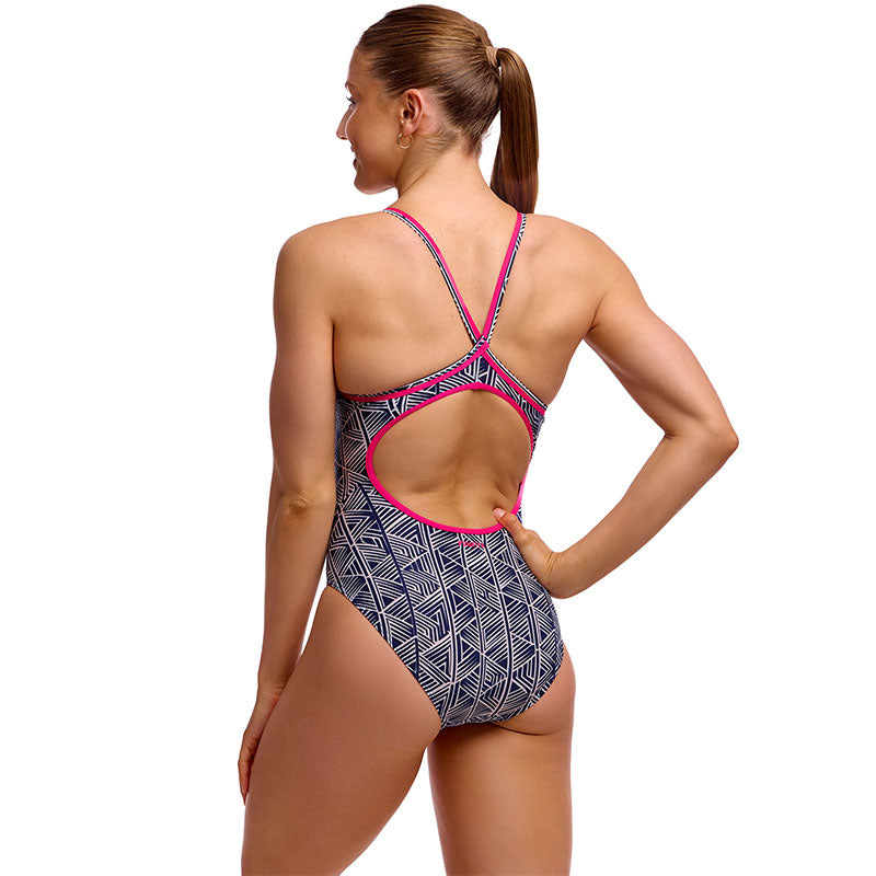 Funkita - Stickler - Ladies Eco Diamond Back One Piece