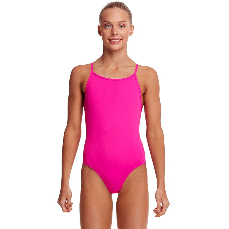Funkita - Still Pink - Girls Eco Diamond Back One Piece