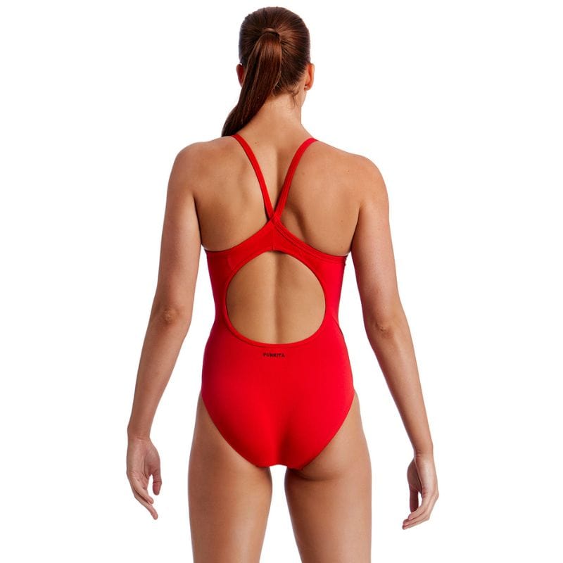 Funkita - Still Red - Ladies Eco Diamond Back One Piece