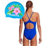 Funkita - Still Speed Girls Diamond Back & Blue Hawaii Swimming Cap