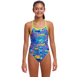 Funkita - Stir Crazy - Girls Eco Single Strap One Piece