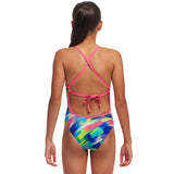 Funkita - Streaky Strokes - Girls Eco Tie Me Tight One Piece