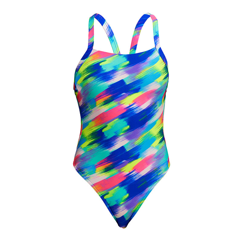 Funkita - Streaky Strokes - Ladies Eco Brace Free One Piece