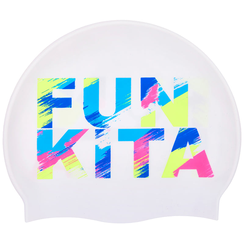 Funkita - Streaky Strokes - Silicone Swimming Cap