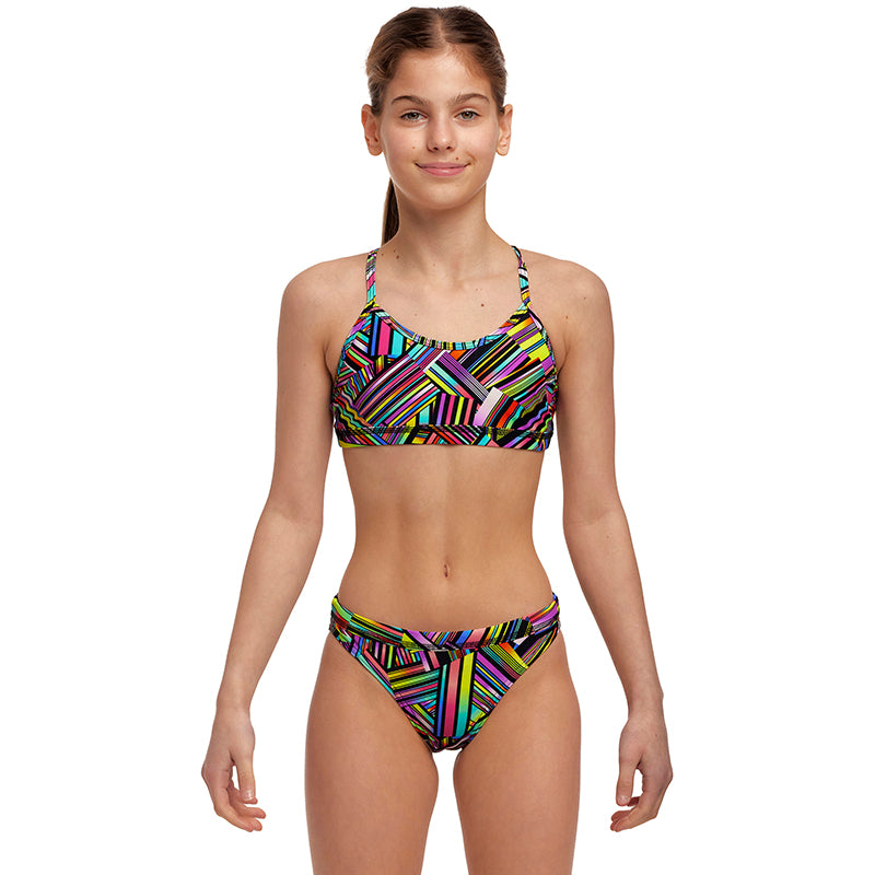 Funkita - Strip Straps - Girls Racerback Two Piece