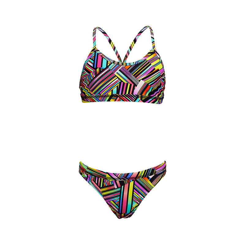 Funkita - Strip Straps - Girls Racerback Two Piece