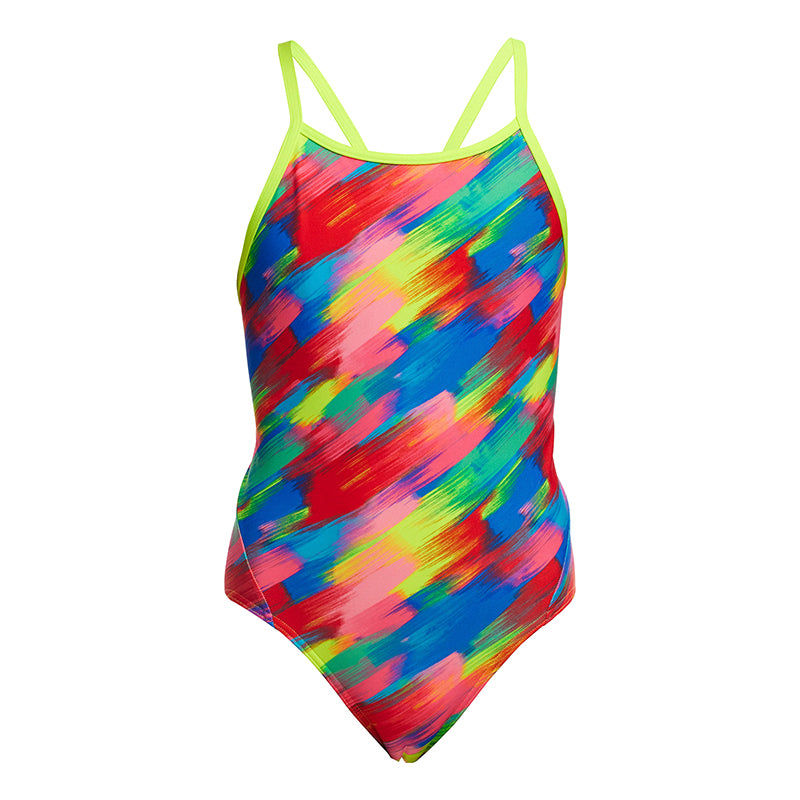 Funkita - Stroked - Girls Eco Diamond Back One Piece