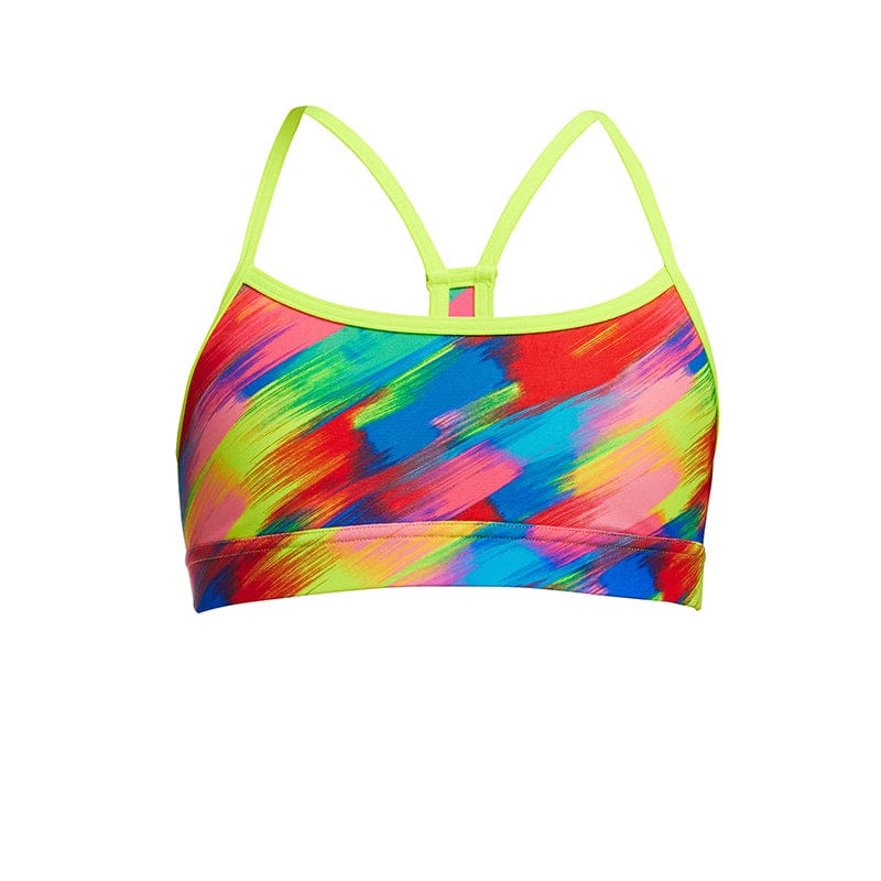 Funkita - Stroked - Girls Eco Swim Crop Top