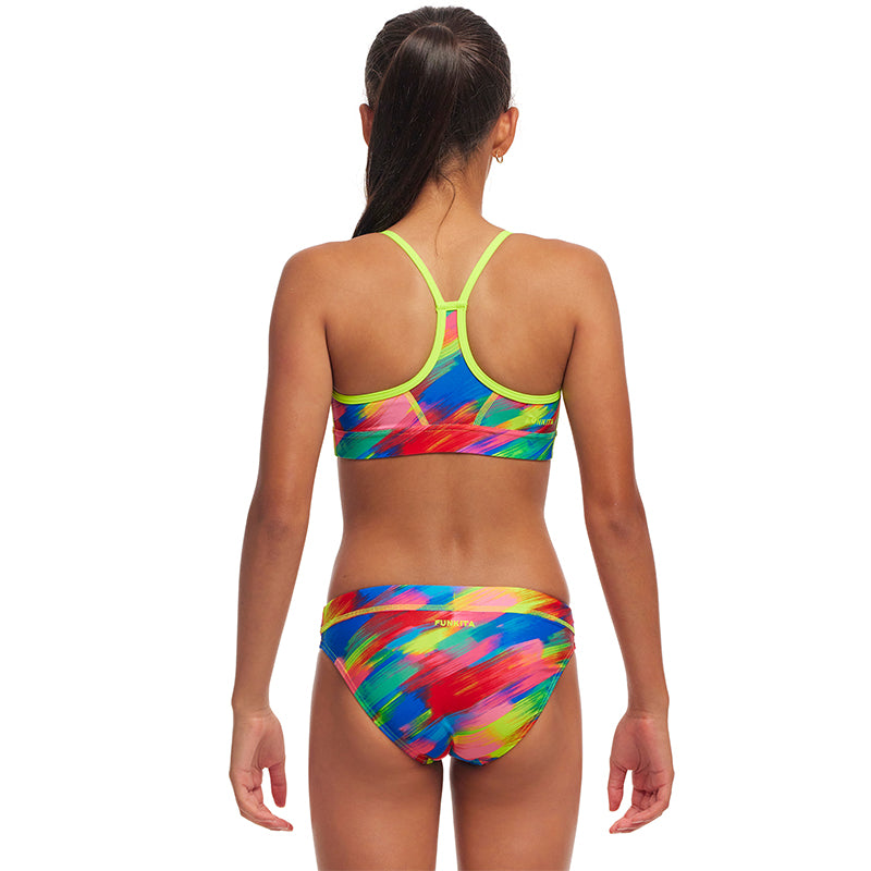 Funkita - Stroked - Girls Eco Swim Crop Top