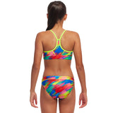 Funkita - Stroked - Girls Eco Swim Crop Top