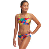 Funkita - Stroked - Girls Eco Swim Crop Top