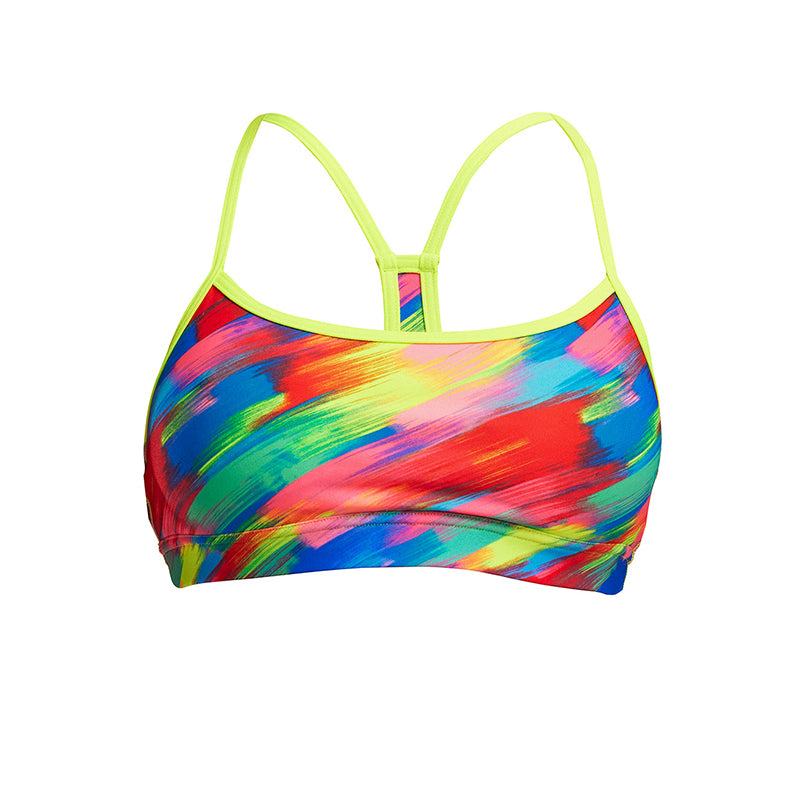 Funkita - Stroked - Ladies Eco Swim Crop Top