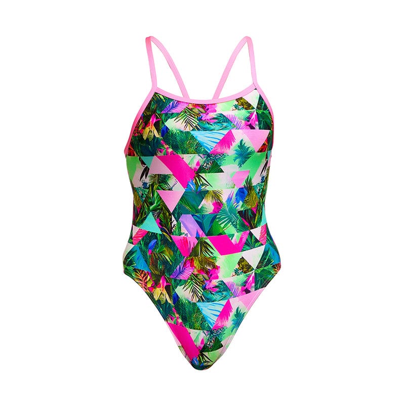 Funkita - Sub Lime - Girls Eco Single Strap One Piece