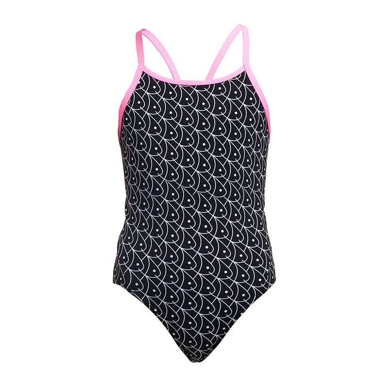 Funkita - Summer Fish - Girls Eco Diamond Back One Piece