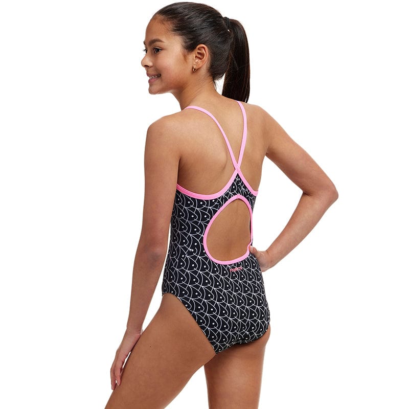 Funkita - Summer Fish - Girls Eco Diamond Back One Piece