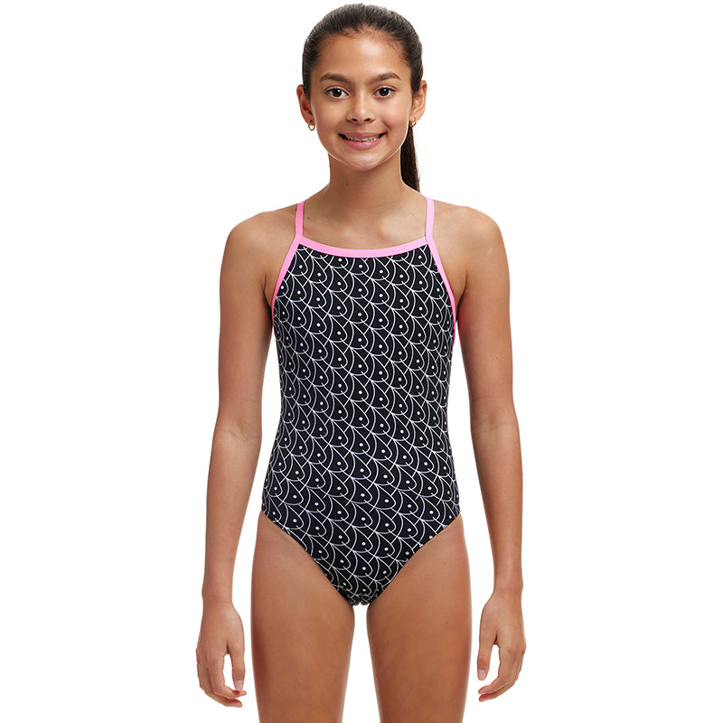 Funkita - Summer Fish - Girls Eco Tie Me Tight One Piece