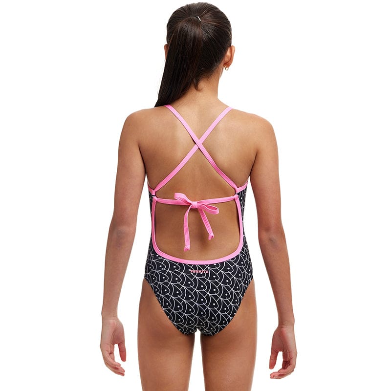 Funkita - Summer Fish - Girls Eco Tie Me Tight One Piece