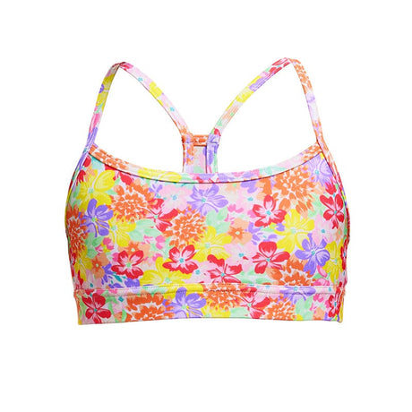Funkita - Summer Garden - Girls Eco Swim Crop Top