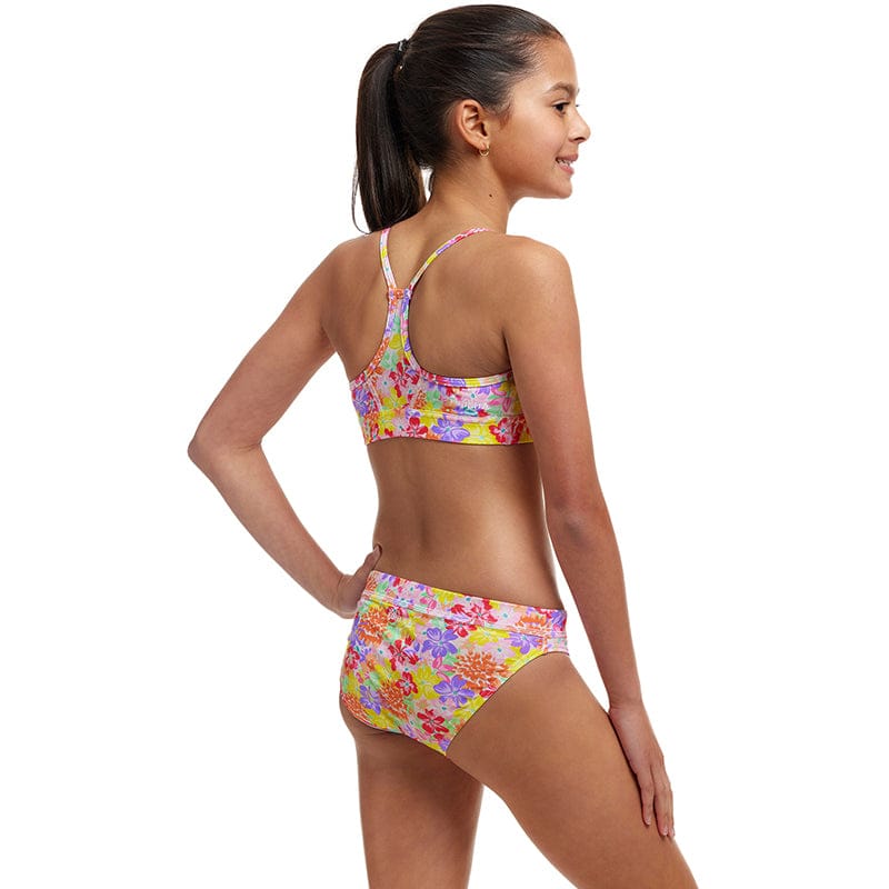 Funkita - Summer Garden - Girls Eco Swim Crop Top