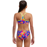 Funkita - Summer Swirl - Girls Eco Swim Crop Top