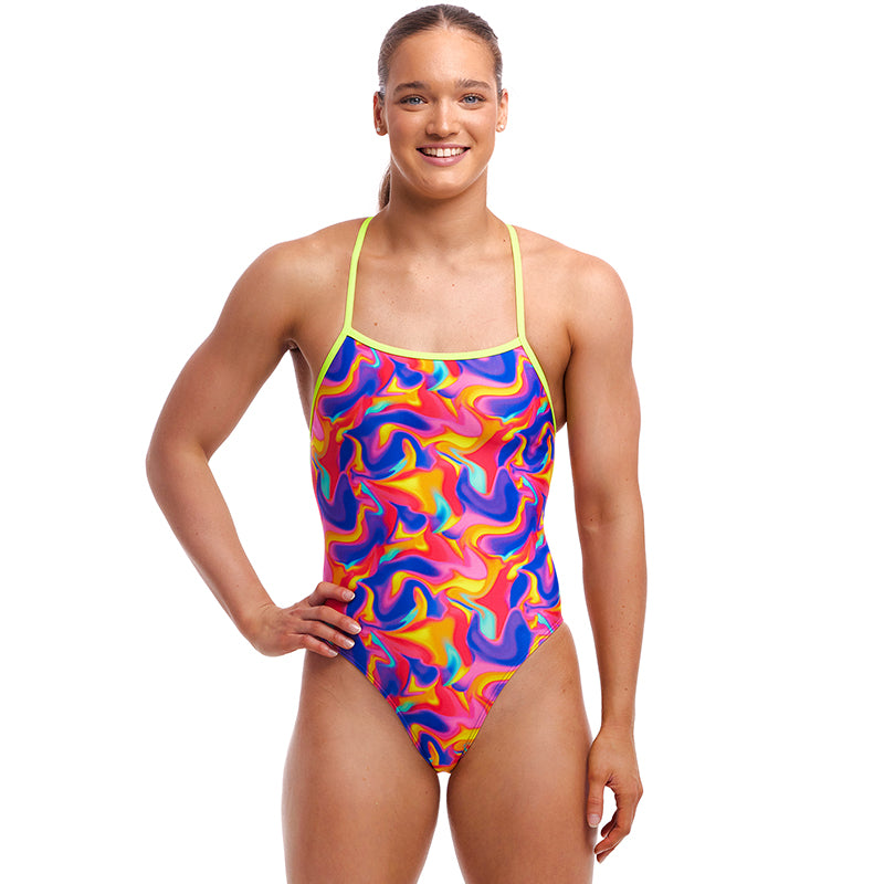 Funkita - Summer Swirl - Ladies Eco Strapped In One Piece