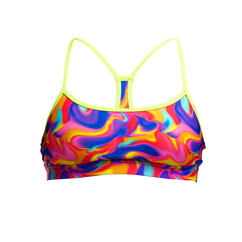 Funkita - Summer Swirl - Ladies Eco Swim Crop Top